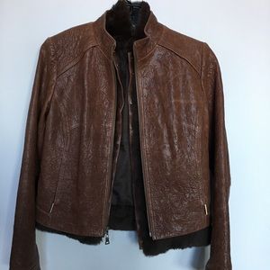 Cole Haan Collection Leather Jacket